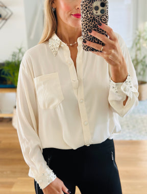 Diamante Collar Blouse