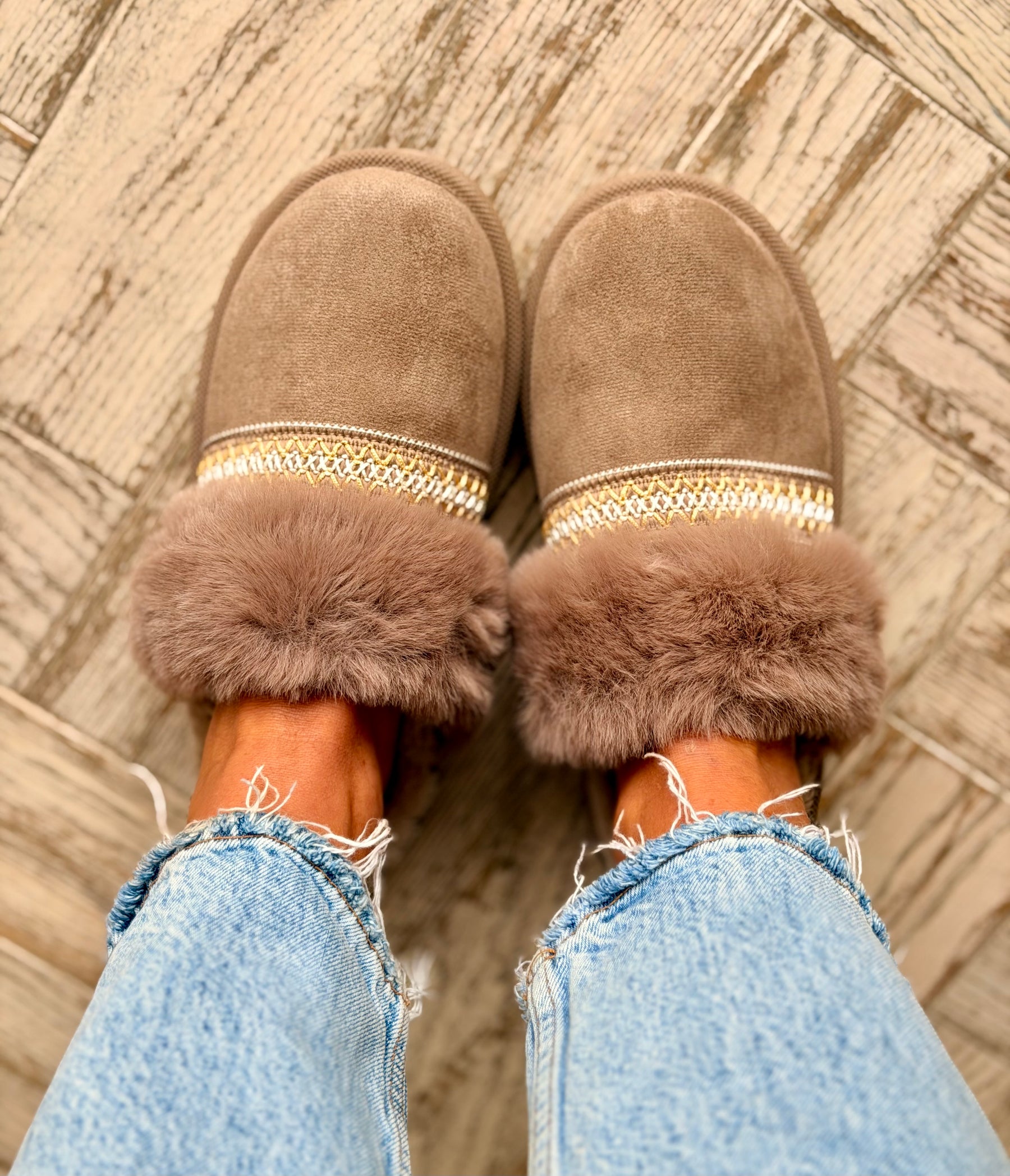 Fur Cuff Mule