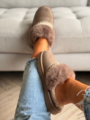 Fur Cuff Mule