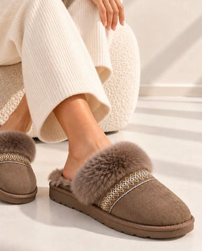 Fur Cuff Mule