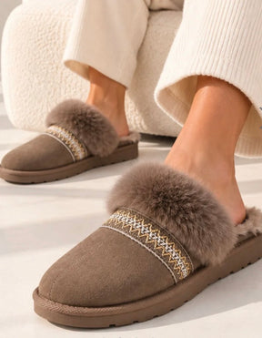 Fur Cuff Mule