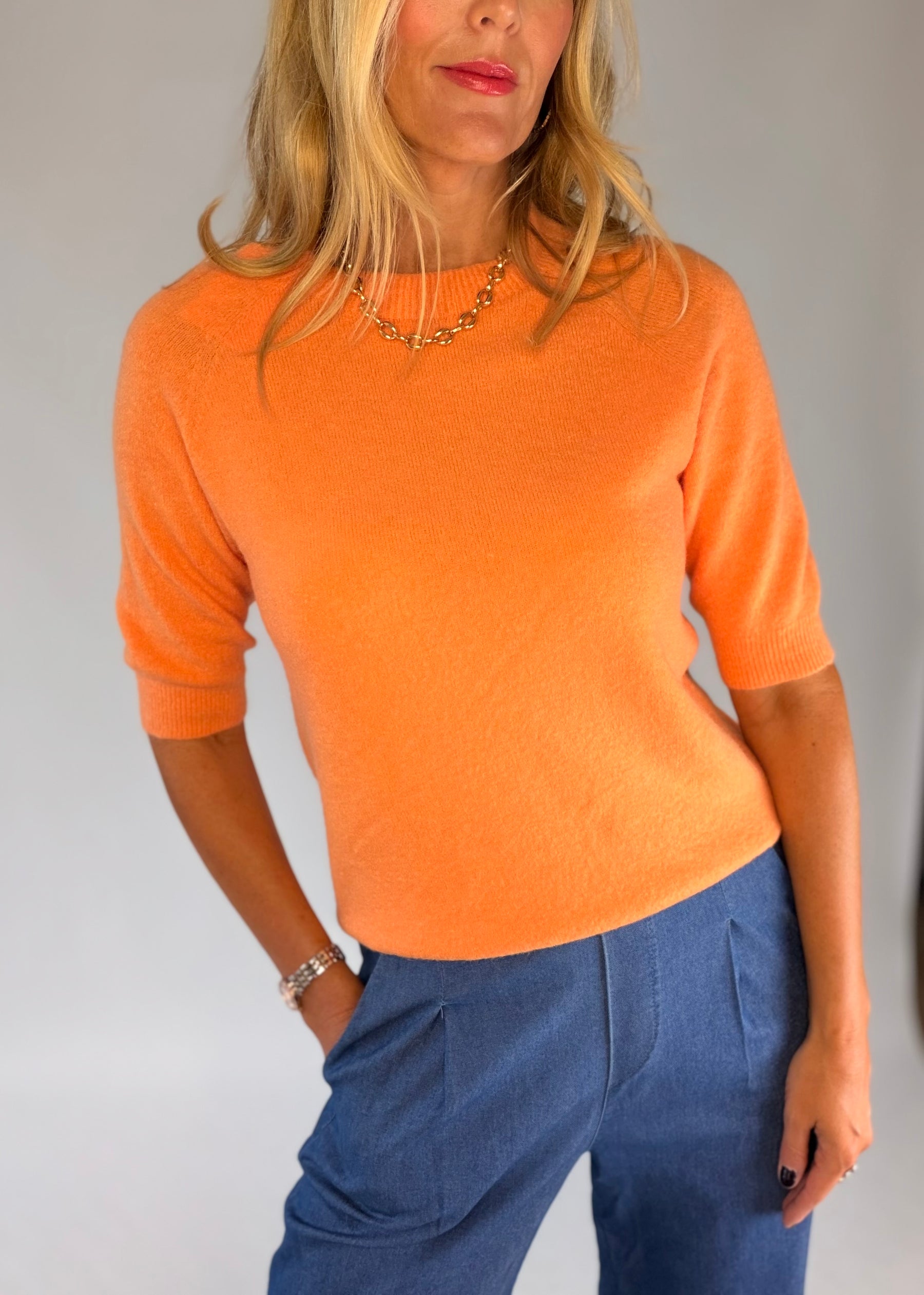 Short Sleeve Knitted Top