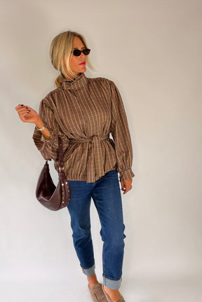 Tweed Funnel Neck Jacket