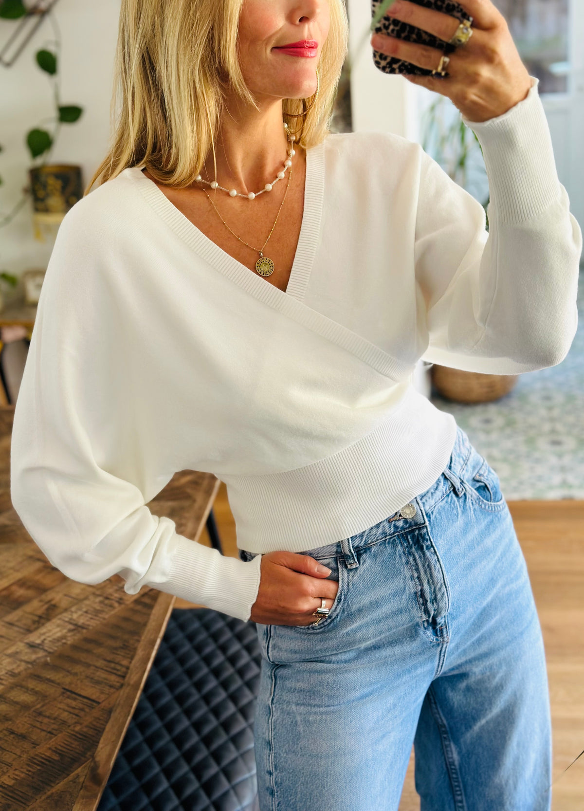 Darcey Crossfront Knit