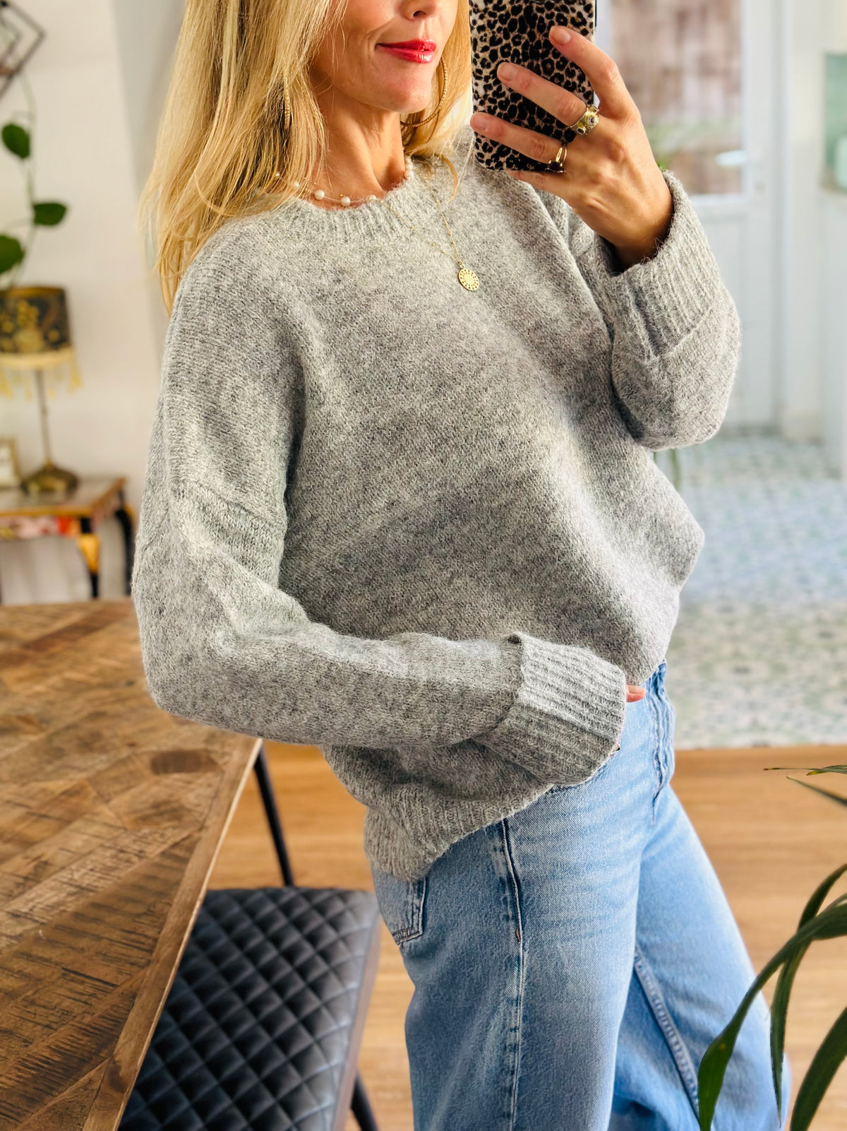 Grey Marl Knit