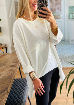 Draped Sweatshirt