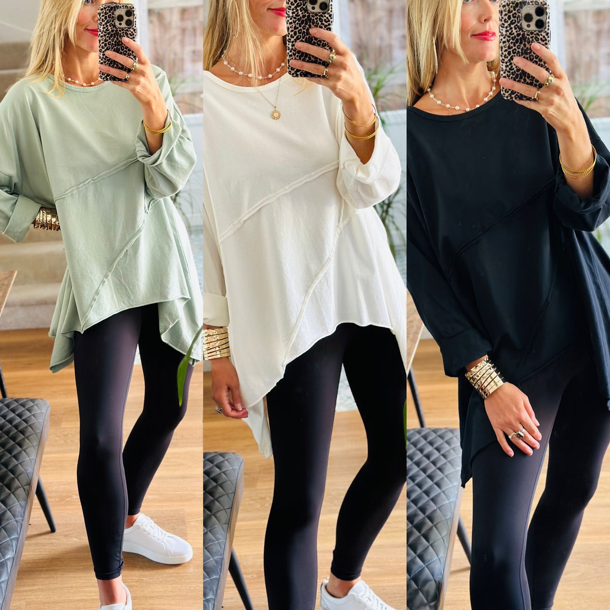 Draped Sweatshirt