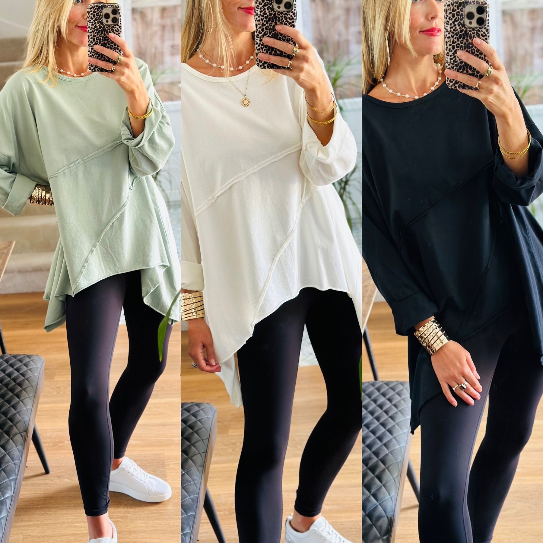 Draped Sweatshirt