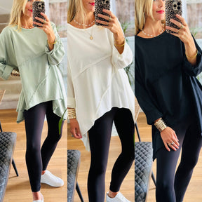 Draped Sweatshirt
