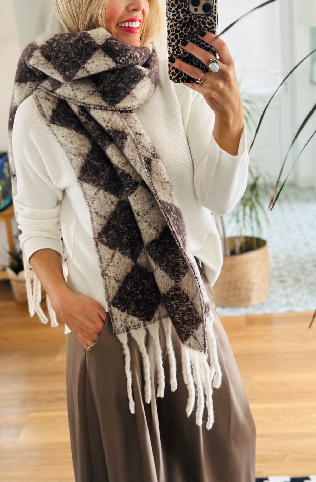 Argyle Soft Scarf