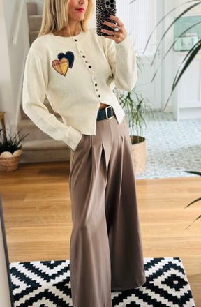 Patchwork Heart Cardigan