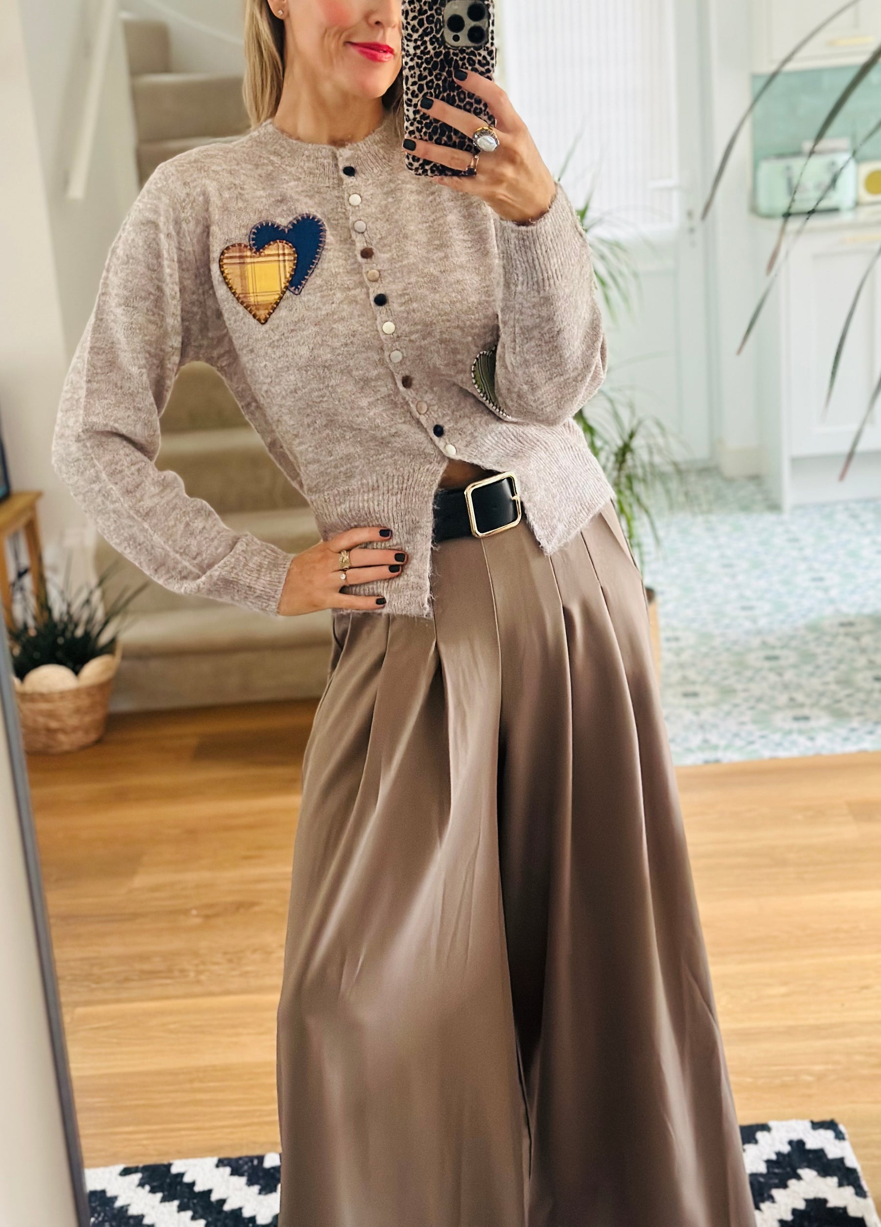 Patchwork Heart Cardigan