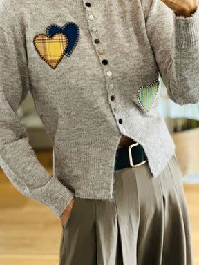 Patchwork Heart Cardigan