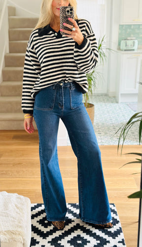Flared Leg Jeans