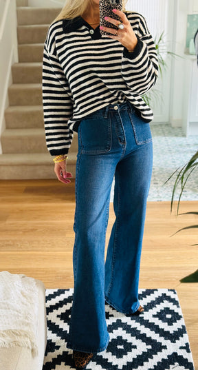 Flared Leg Jeans