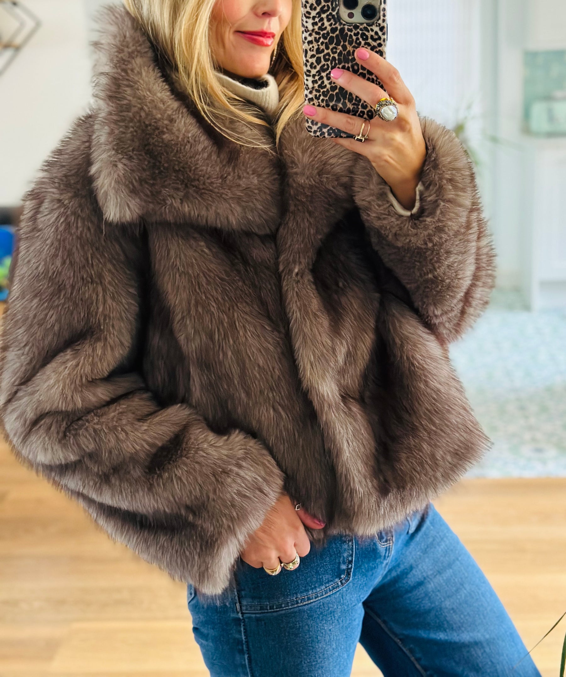 Mink Faux Fur Jacket