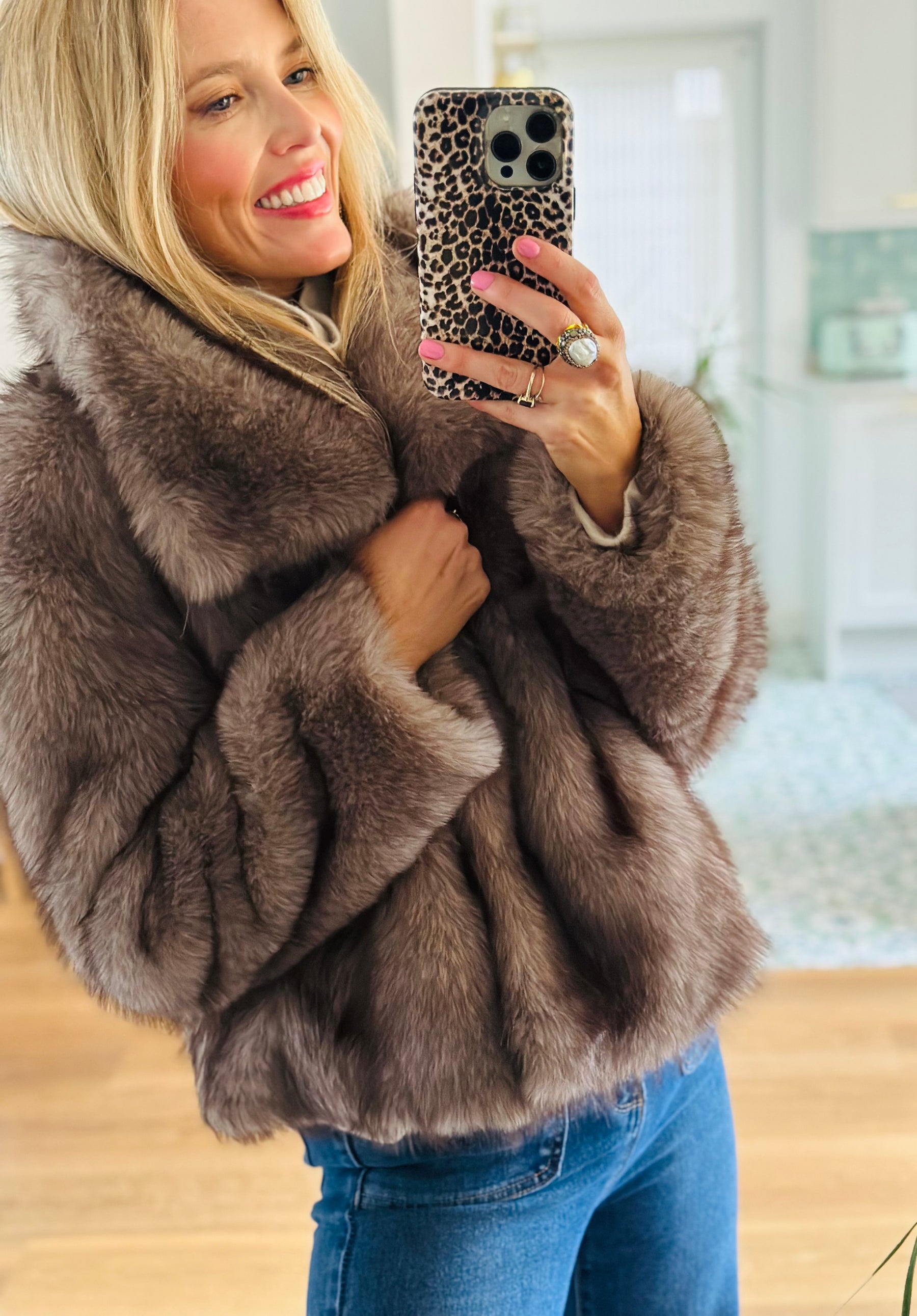 Mink Faux Fur Jacket