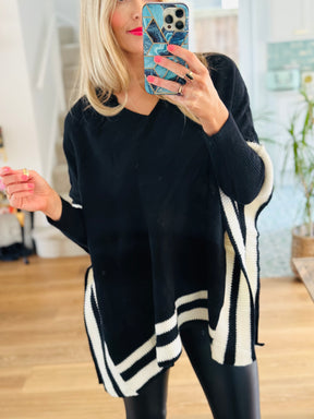 Cricket Style Poncho Black