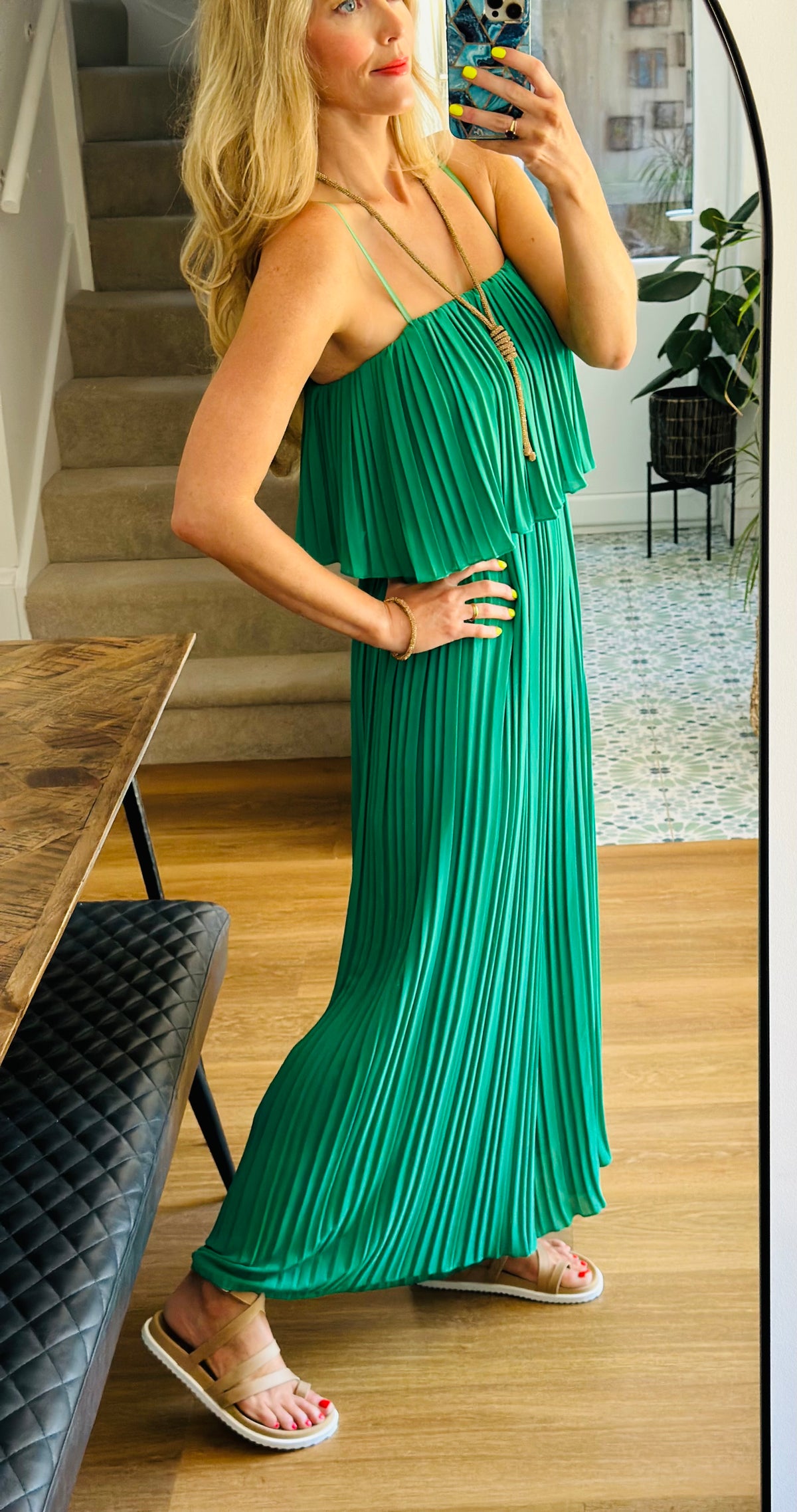 Pleated Jumpsuit