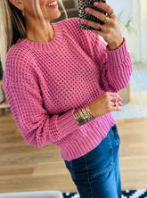 Open Knit Crew Jumper