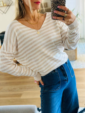 Striped Fine Knit