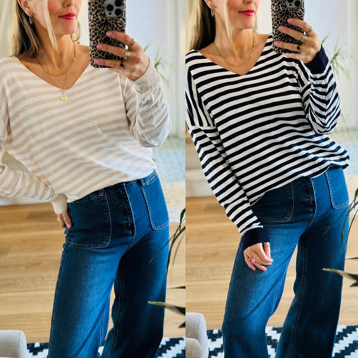 Striped Fine Knit