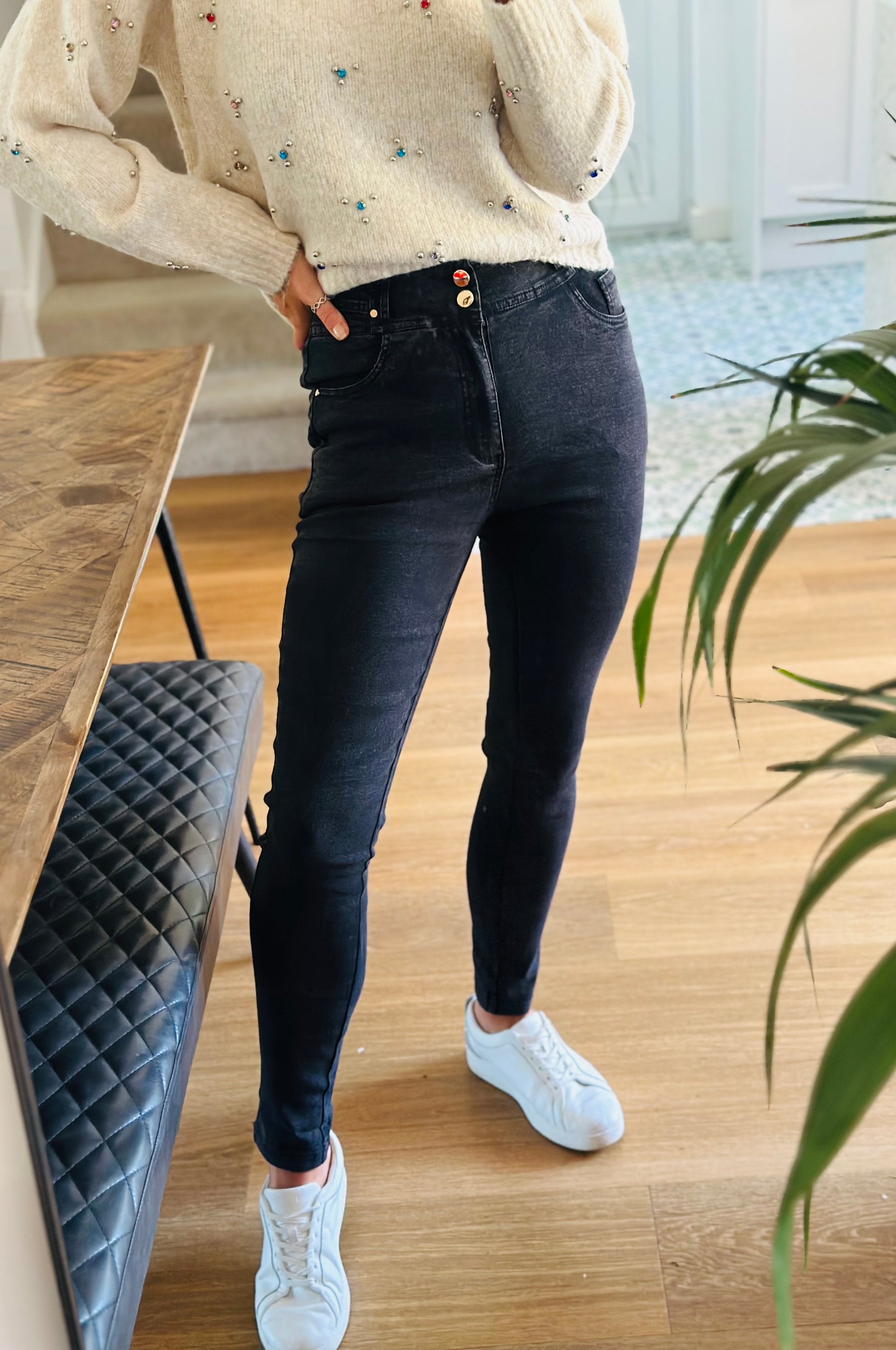 Black Stretch Jeans