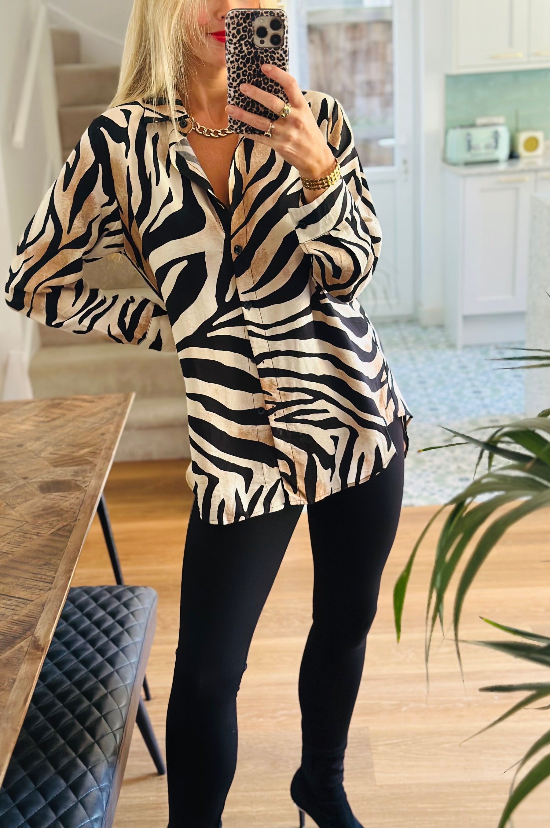 Tiger Print Shirt