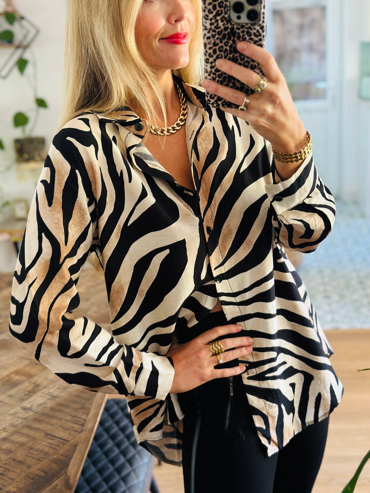 Tiger Print Shirt