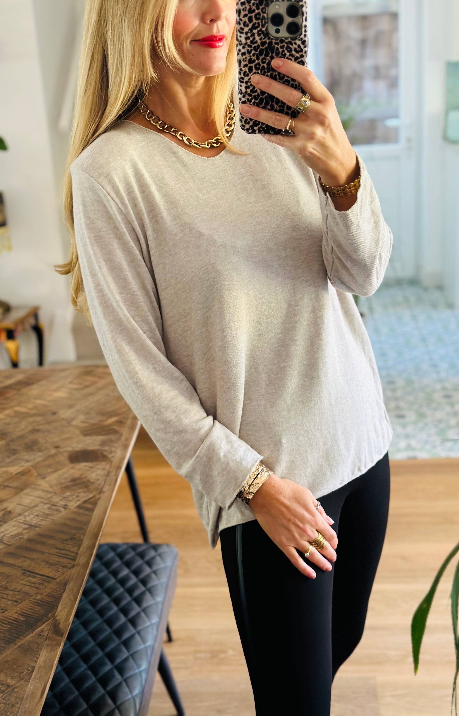 Soft Knit Long Sleeve Top