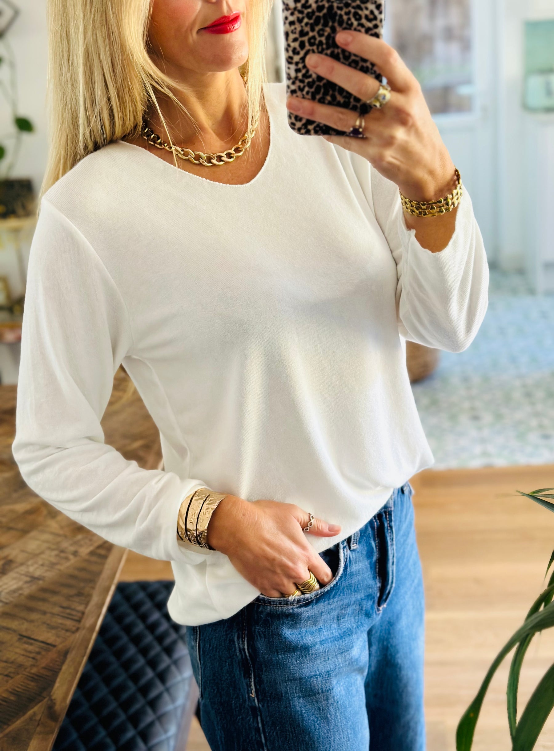 Soft Knit Long Sleeve Top