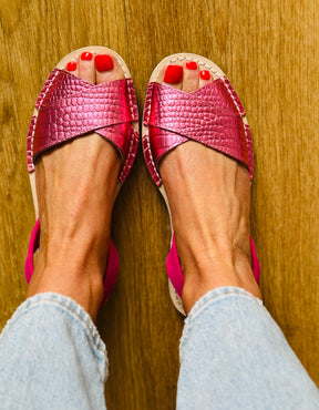 Love Pink Peeptoe Avarcas