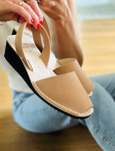Tan Nubuck Lightweight Wedge