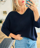 Navy Soft Knit Jumper