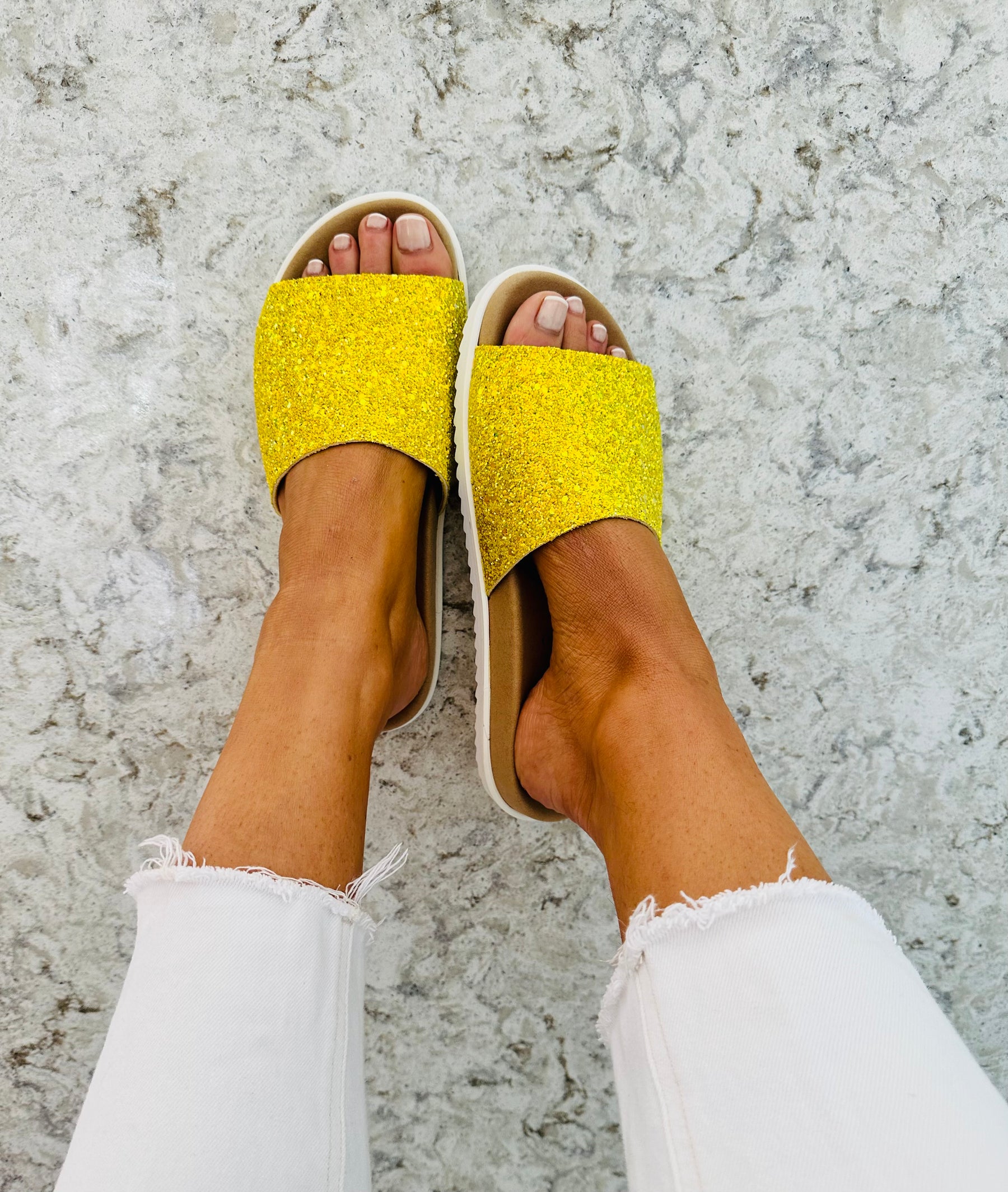 Lizzo Lime Slider sandals