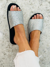 Rihanna Silver Slider sandals