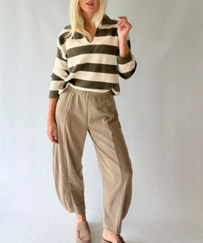 Striped Knit with Collar