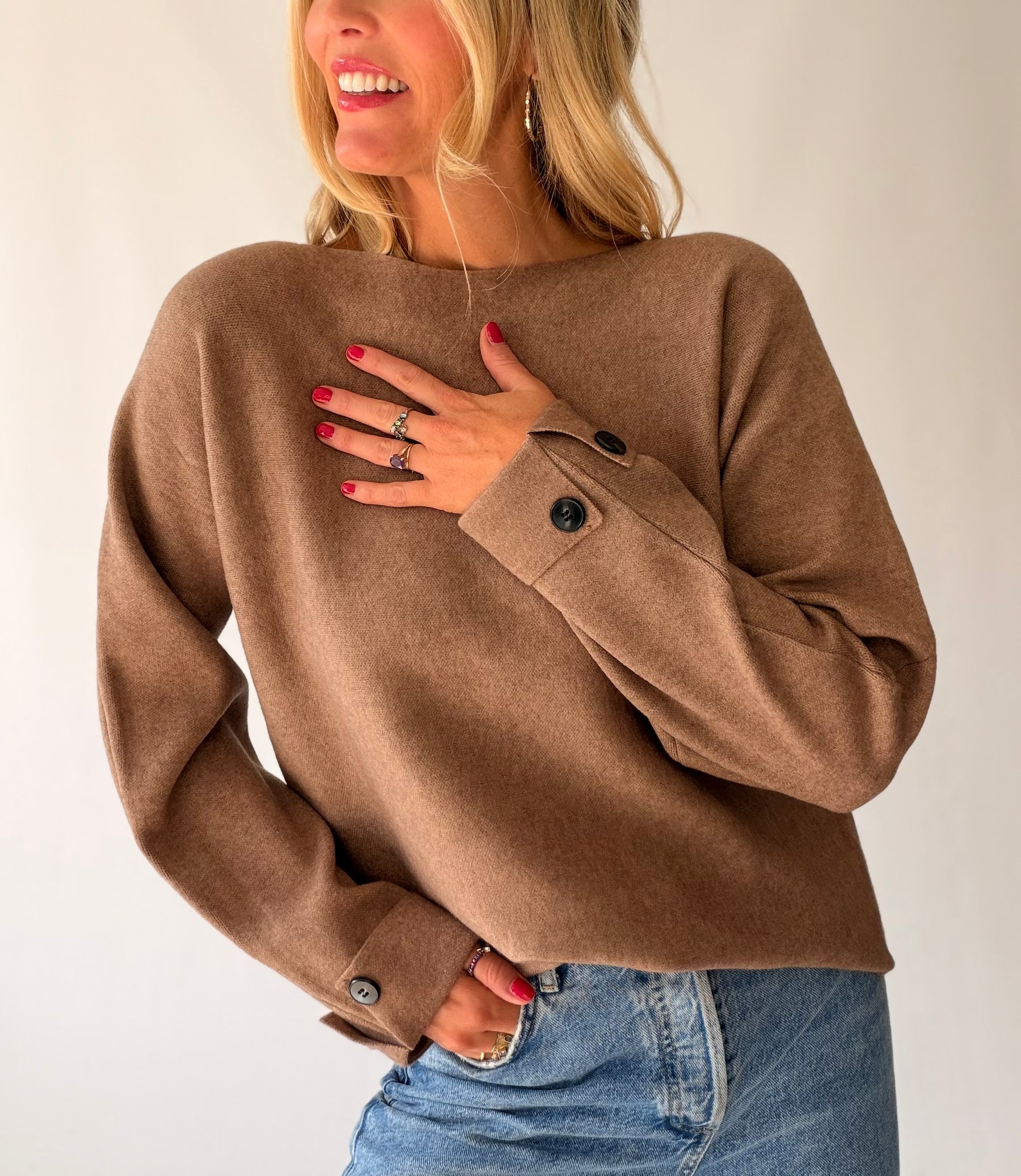 Button Detail Jumper