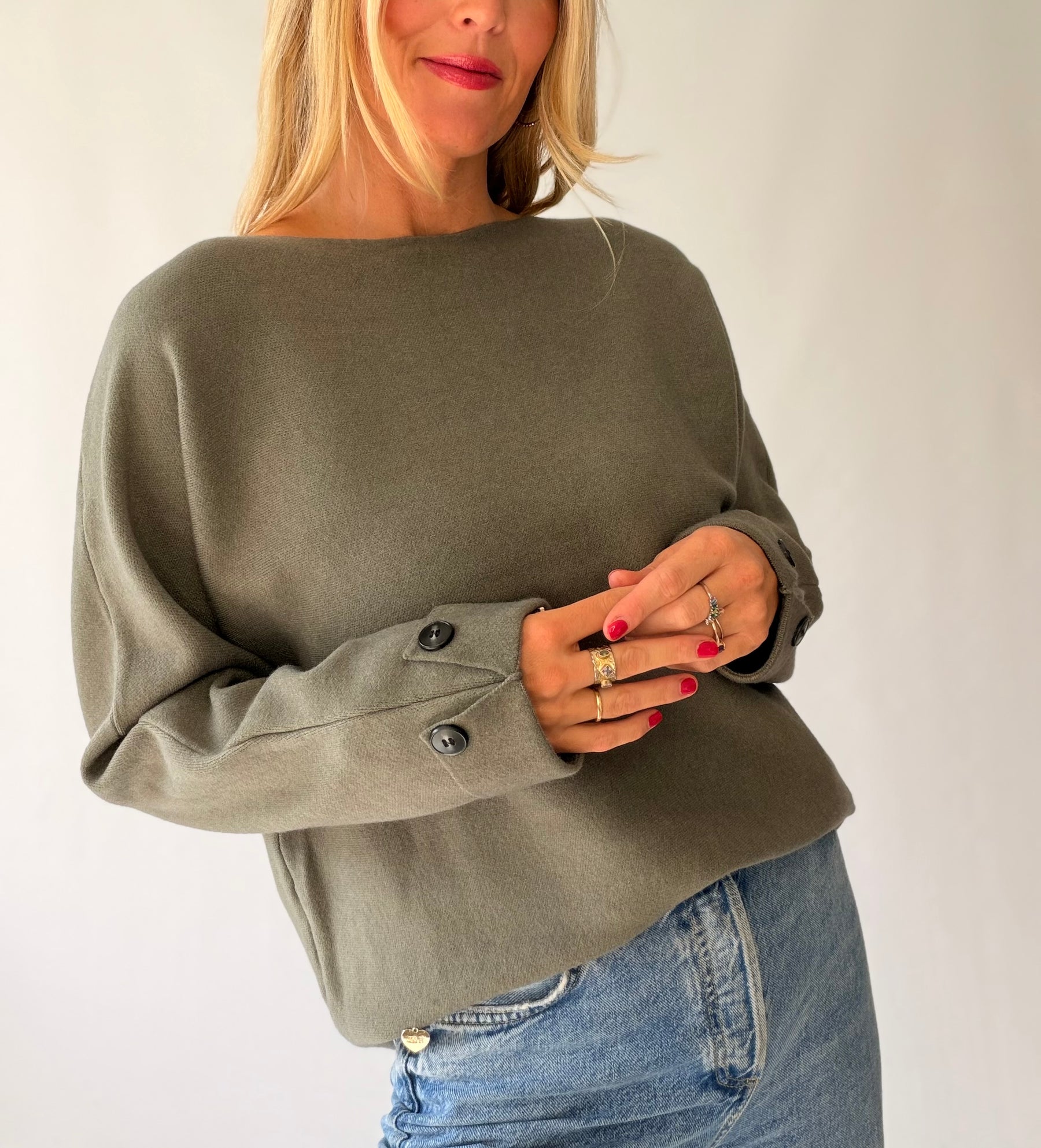 Button Detail Jumper