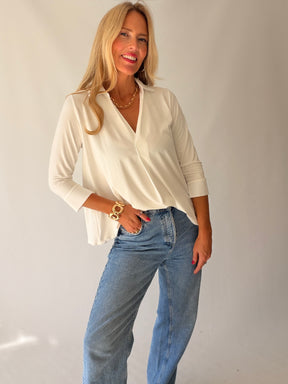 Shirt Collar Top