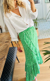 Ditsy Print Midi Skirts