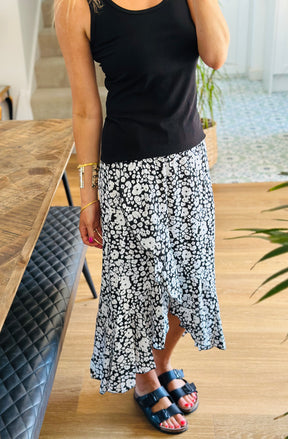 Ditsy Print Midi Skirts