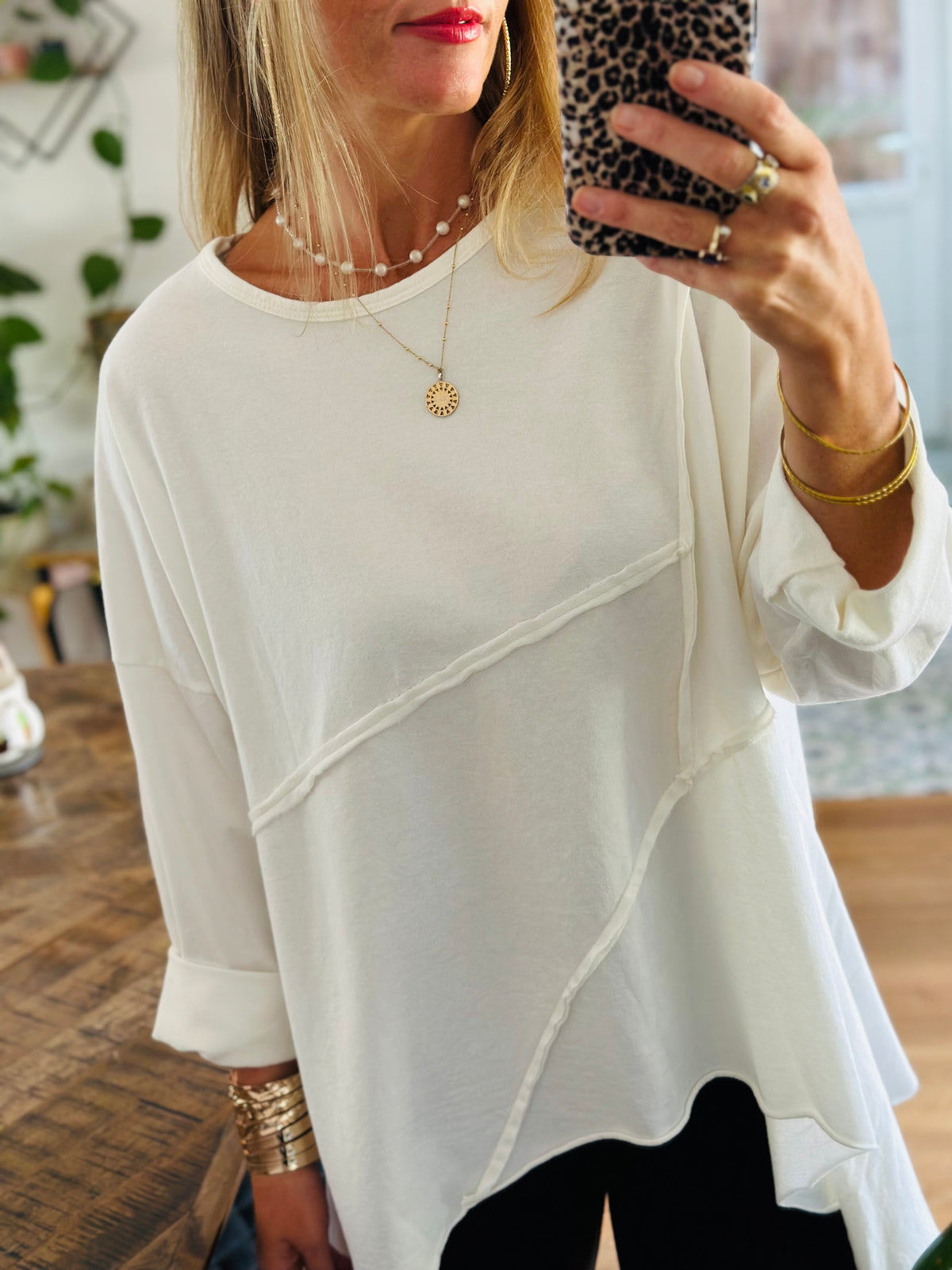 Draped Sweatshirt