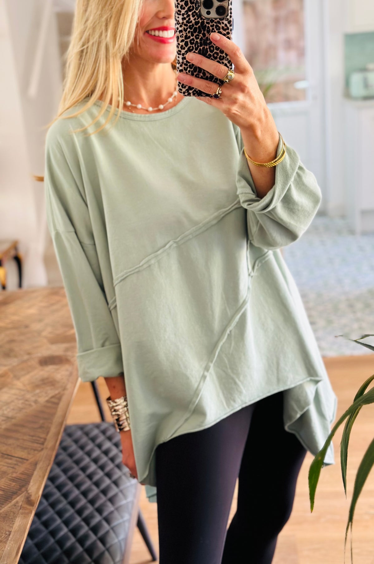 Draped Sweatshirt