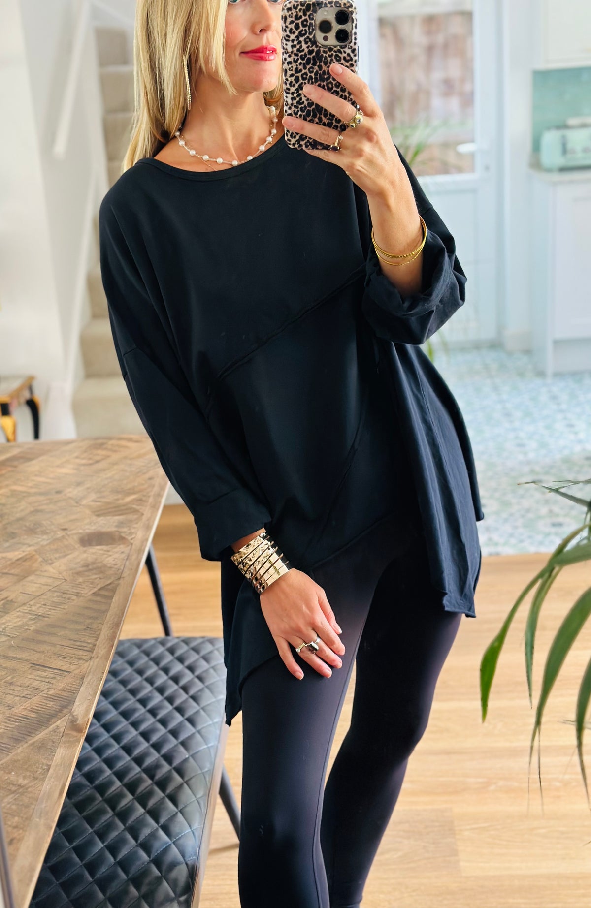 Draped Sweatshirt