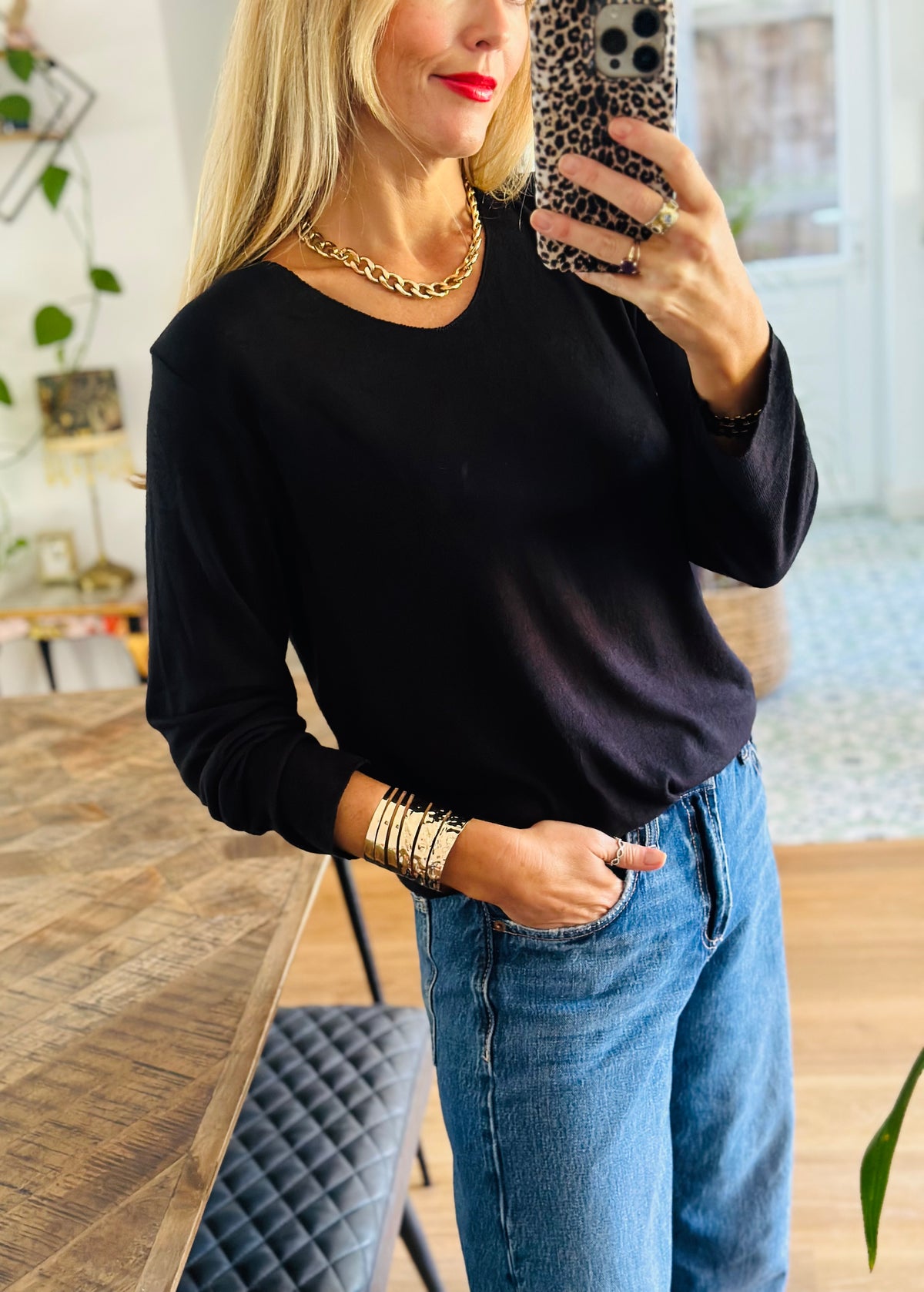 Soft Knit Long Sleeve Top