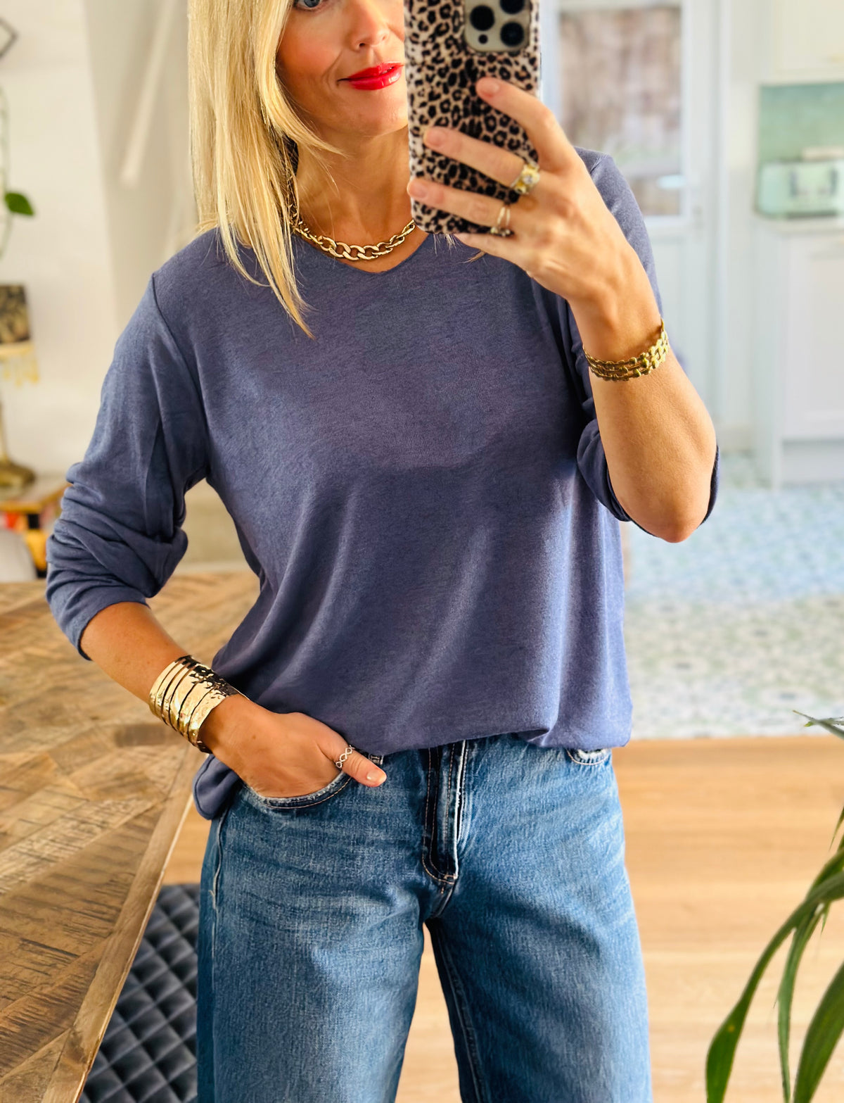 Soft Knit Long Sleeve Top