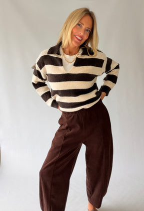 Fine Cord Barrel Trousers