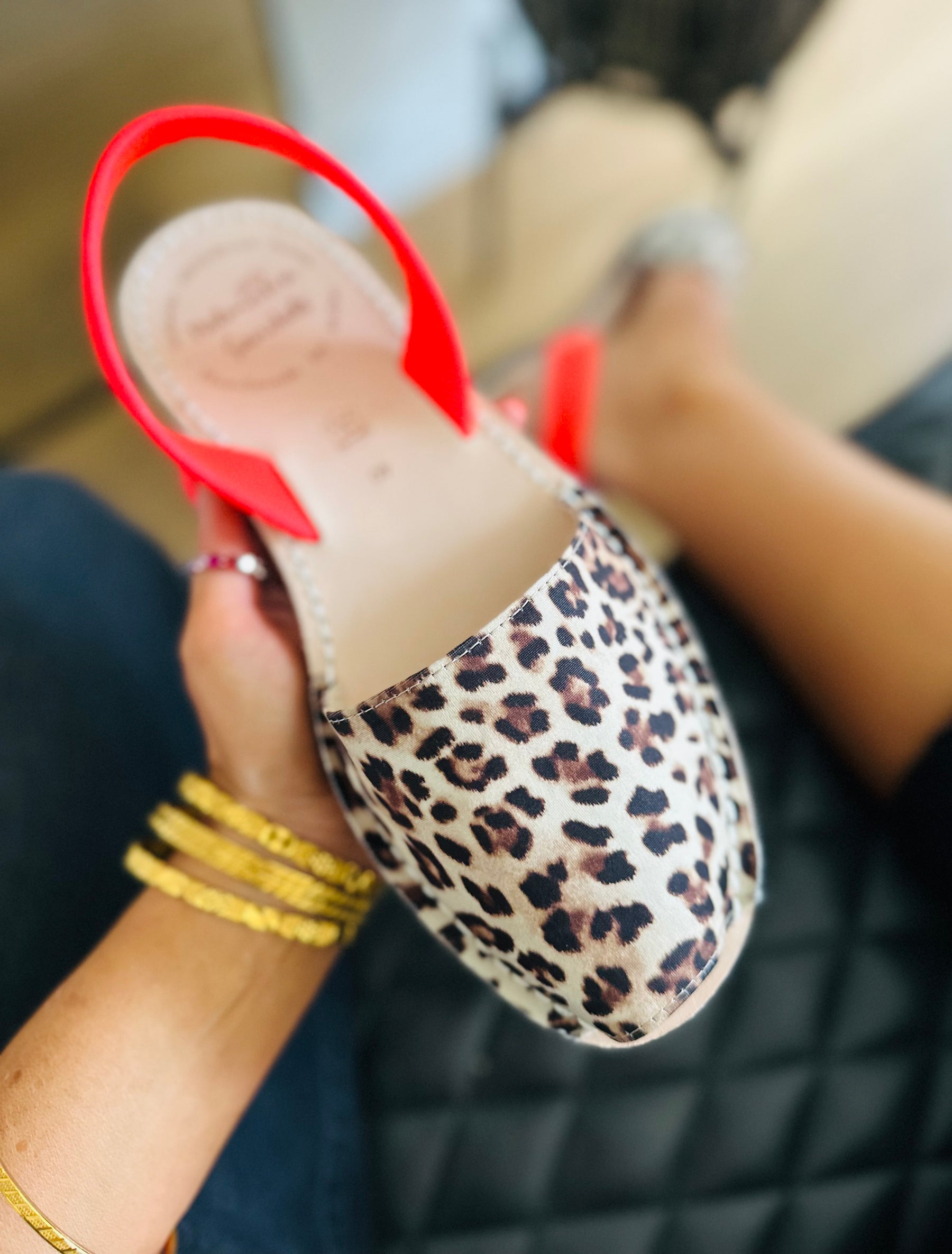 Leopard Neon Avarcas