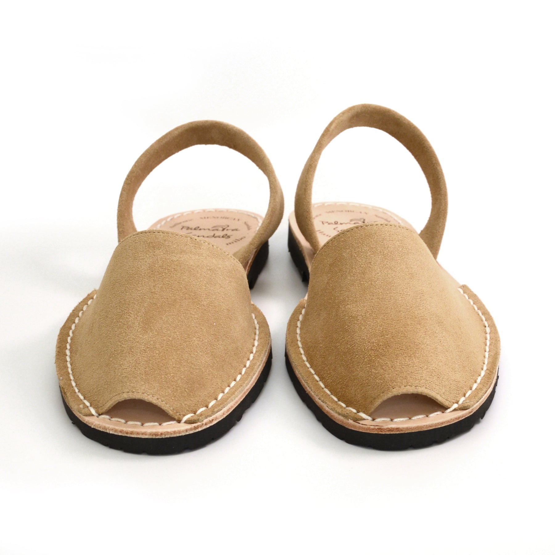 neutral suede spanish menorcan avarcas sandals